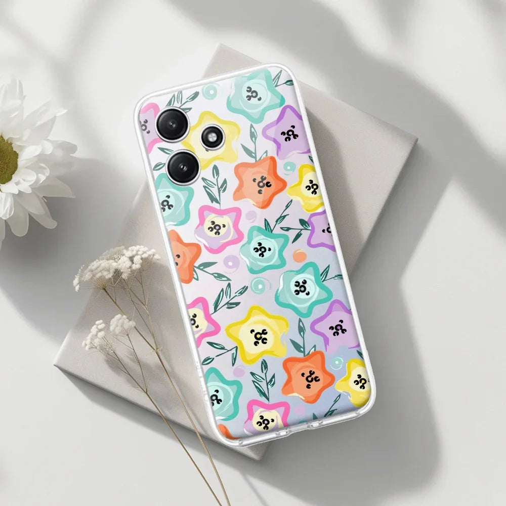 Star Floral Transparent Silicon Case For Poco - ShopOnCliQ