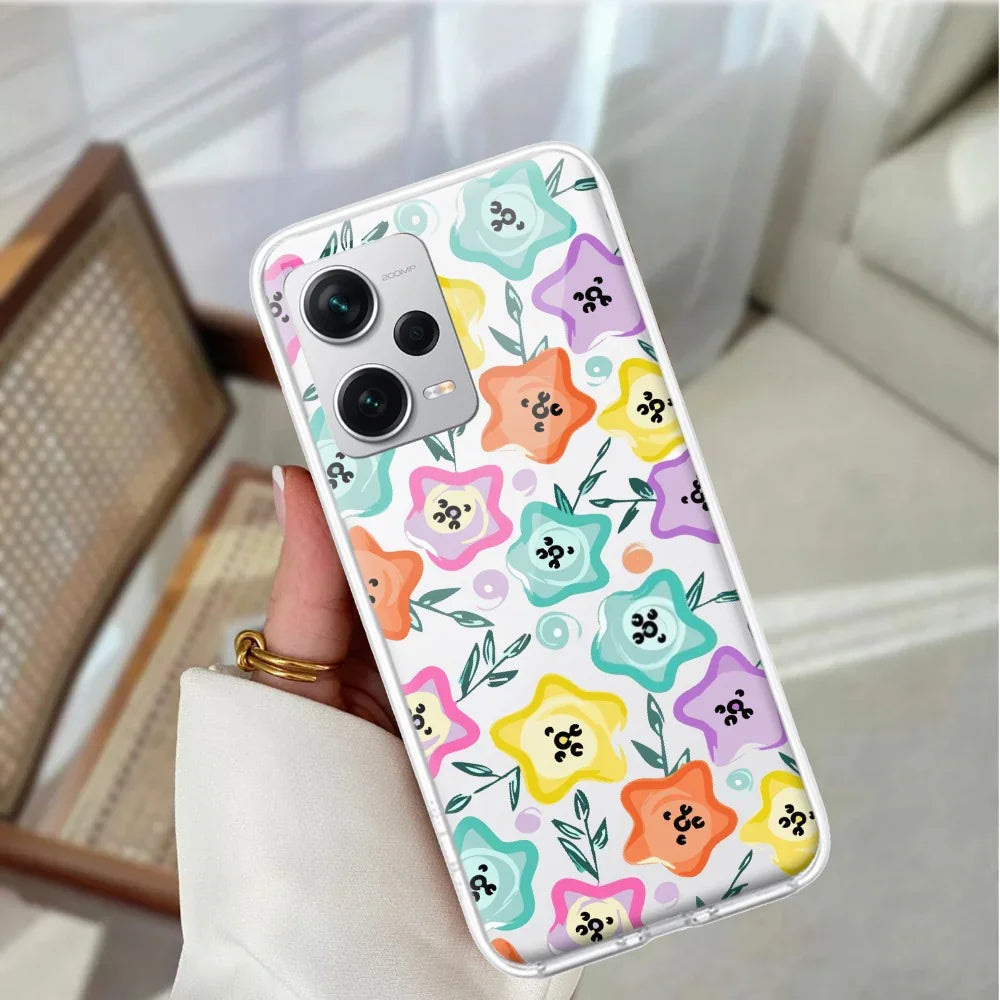 Star Floral Transparent Silicon Case For Redmi/Xiaomi - ShopOnCliQ