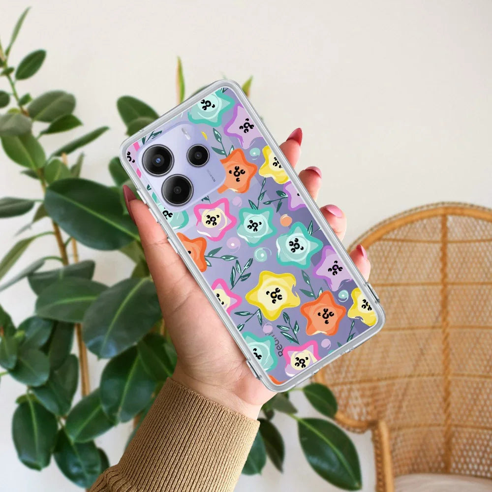 Star Floral Transparent Silicon Case For Redmi/Xiaomi - ShopOnCliQ