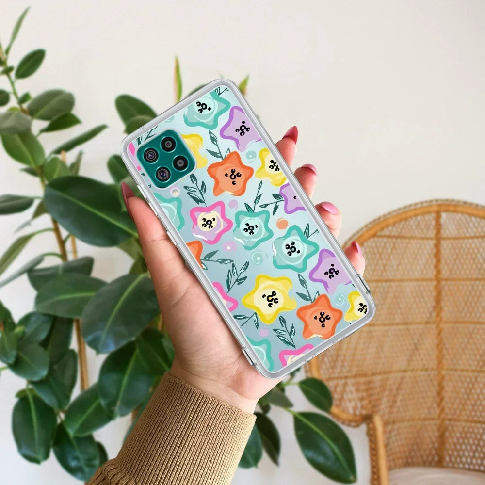 Star Floral Anti Yellow Case For Samsung Galaxy M33