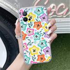 Star Floral Transparent Silicon Case For Vivo T2 Pro 5G