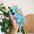 Star Floral Transparent Silicon Case For Vivo T2 5G
