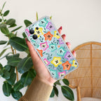 Star Floral Transparent Silicon Case For Vivo T4x 5G