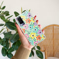 Star Floral Transparent Silicon Case For Vivo V21e 5G