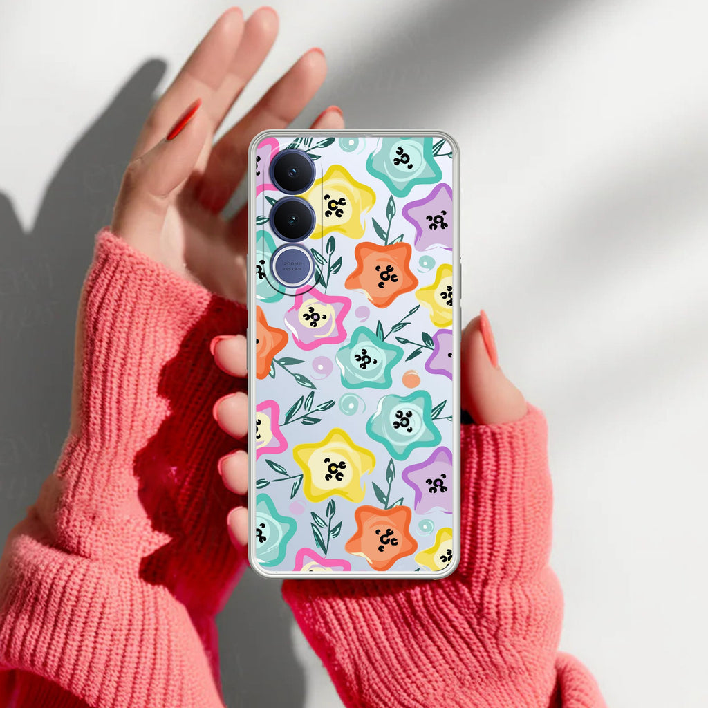 Star Floral Anti Yellow Case For Vivo V70 FE 5G