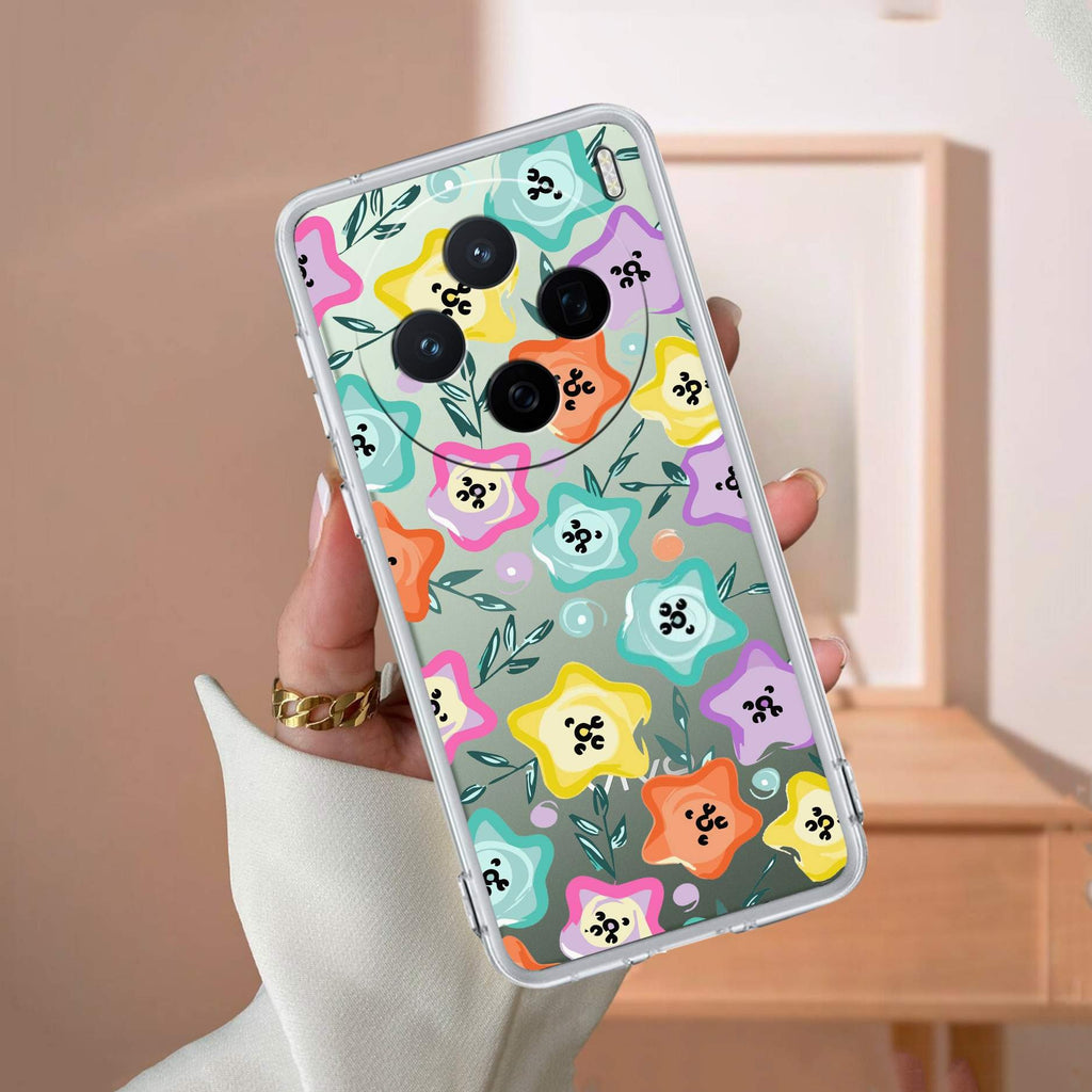 Star Floral Anti Yellow Case For Vivo X200 5G