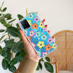 Star Floral Transparent Silicon Case For Vivo V30 5G