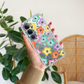 Star Floral Transparent Silicon Case For Vivo Y300 5G