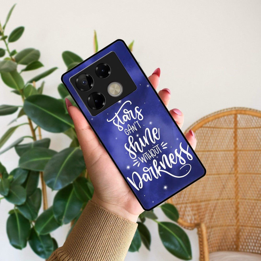 Star Glossy Metal Case Cover For Infinix