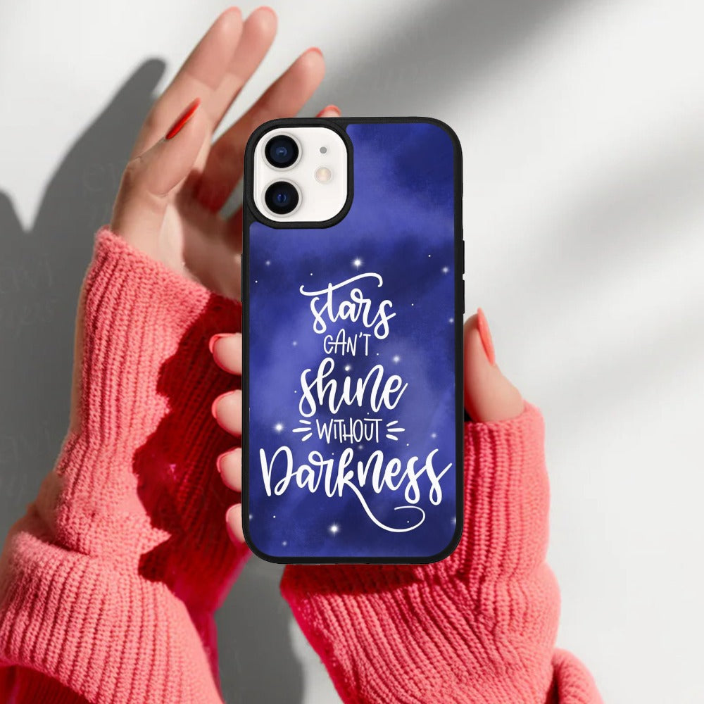 Star Glossy Metal Case Cover For iPhone