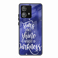 Star Glossy Metal Case Cover For Motorola Edge 40 5G