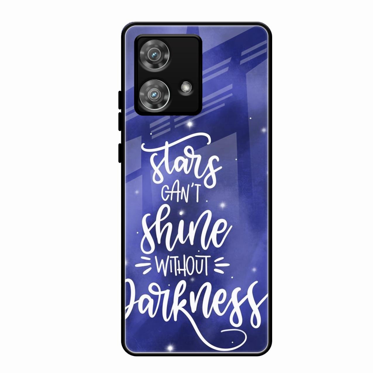 Star Glossy Metal Case Cover For Motorola Edge 40 5G