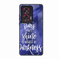 Star Glossy Metal Case Cover For Motorola Edge 50 Fusion 5G
