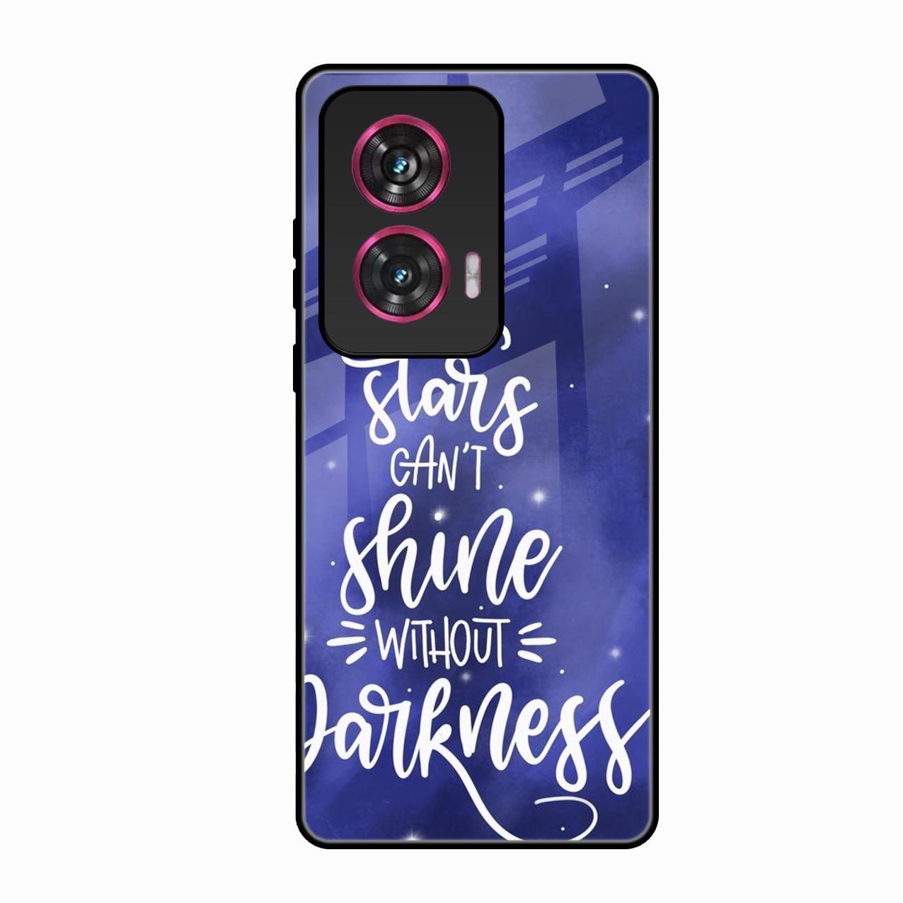 Star Glossy Metal Case Cover For Motorola Edge 50 Fusion 5G