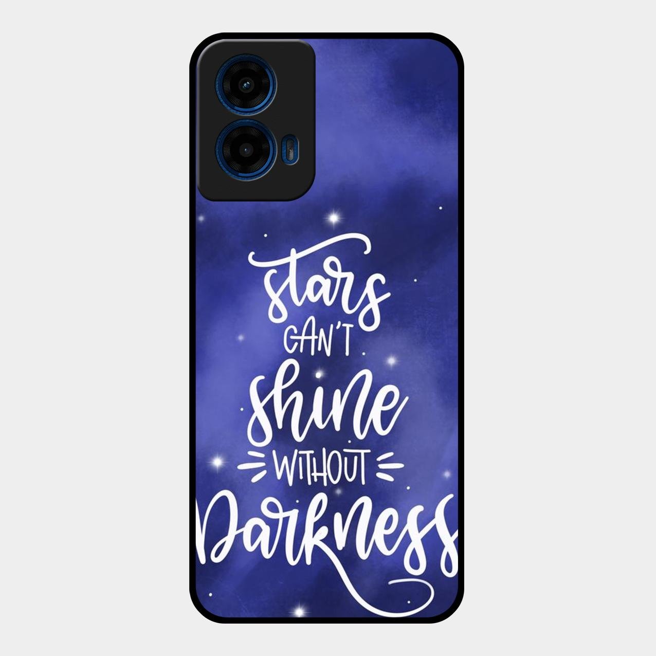 Star Glossy Metal Case Cover For Motorola G45 5G