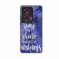 Star Glossy Metal Case Cover For Motorola G85 5G