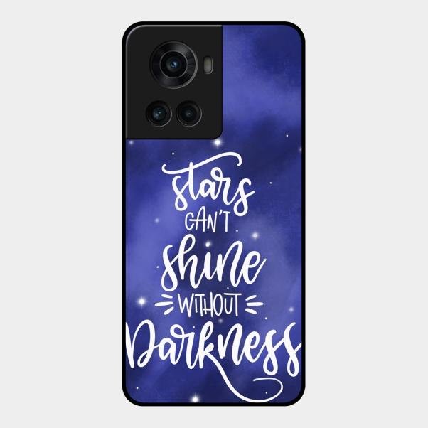Star Glossy Metal Case Cover For Oneplus 10R 5G