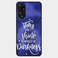 Star Glossy Metal Case Cover For Oppo A78 5G