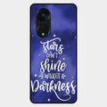 Star Glossy Metal Case Cover For Oppo Reno 8T 5G