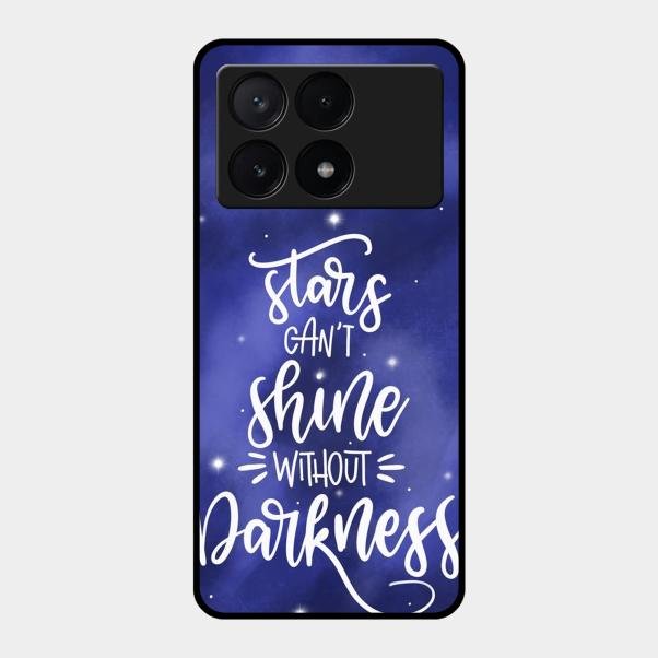 Star Glossy Metal Case Cover For Poco X6 Pro 5G