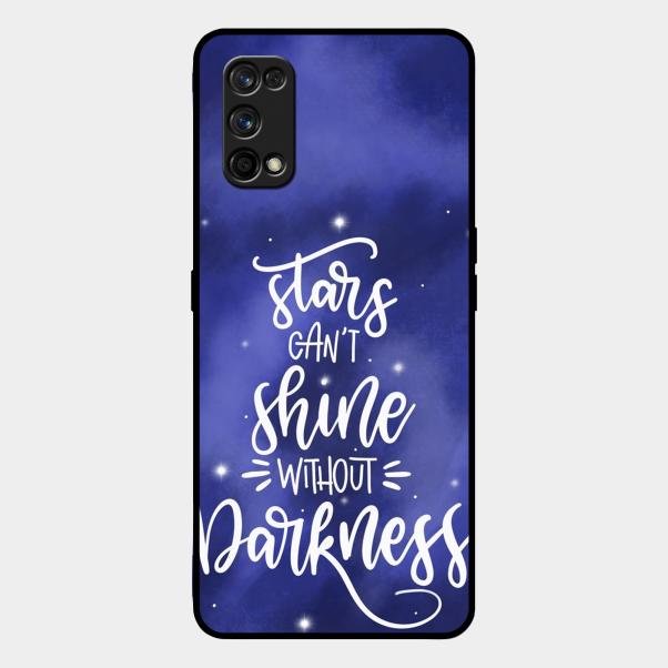 Star Glossy Metal Case Cover For Realme 7 Pro