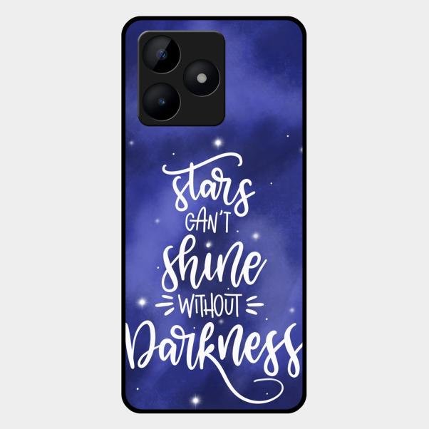 Star Glossy Metal Case Cover For Realme C53