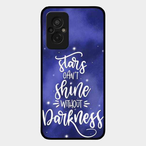 Star Glossy Metal Case Cover For Redmi 11 Prime 4G