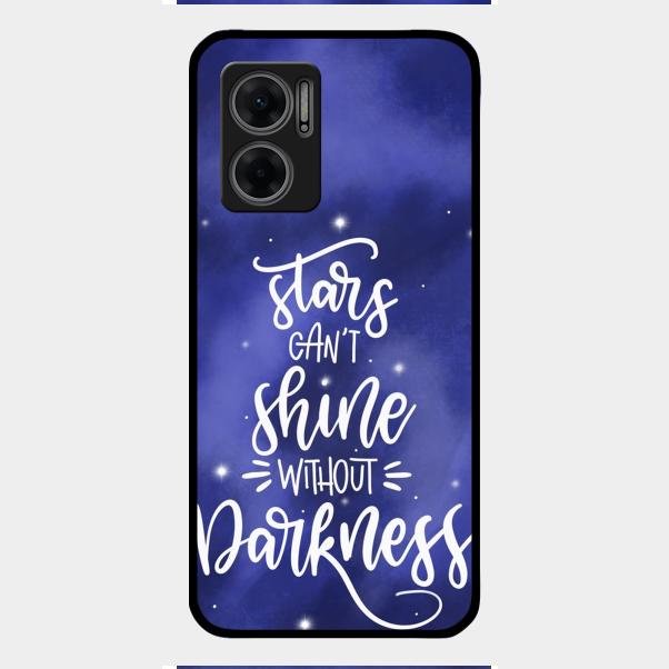 Star Glossy Metal Case Cover For Redmi 11 Prime 5G
