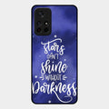 Star Glossy Metal Case Cover For Redmi Note 11T 5G