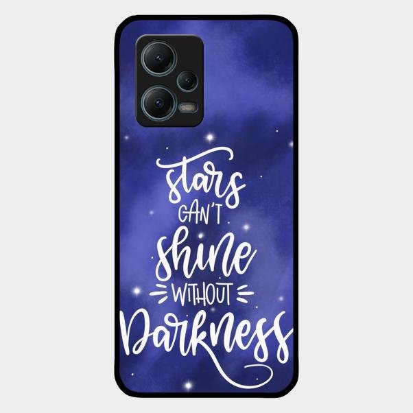 Star Glossy Metal Case Cover For Redmi Note 12 5G