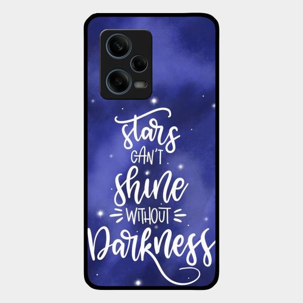 Star Glossy Metal Case Cover For Redmi Note 12 Pro 5G