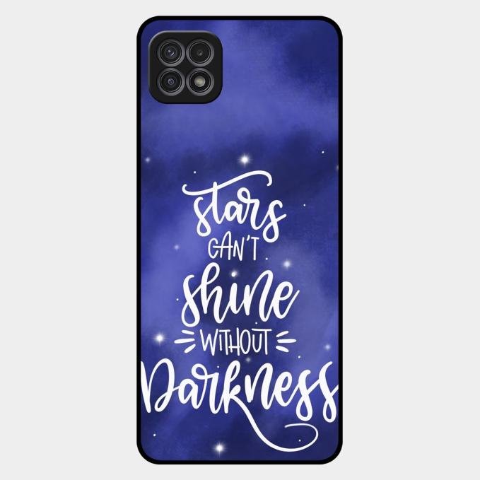 Star Glossy Metal Case Cover For Samsung Galaxy F42 5G