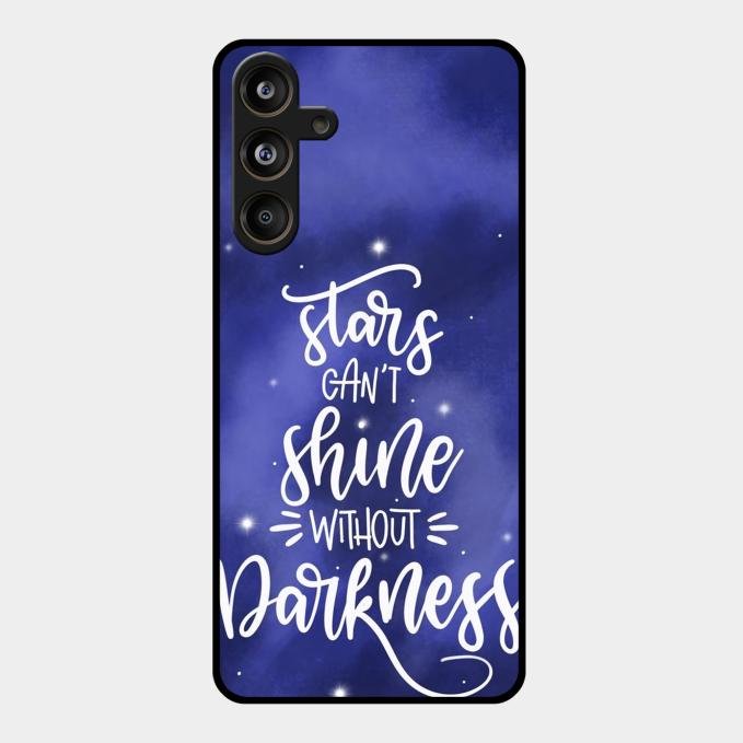 Star Glossy Metal Case Cover For Samsung Galaxy M55 5G