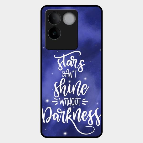 Star Glossy Metal Case Cover For Vivo T2 Pro 5G