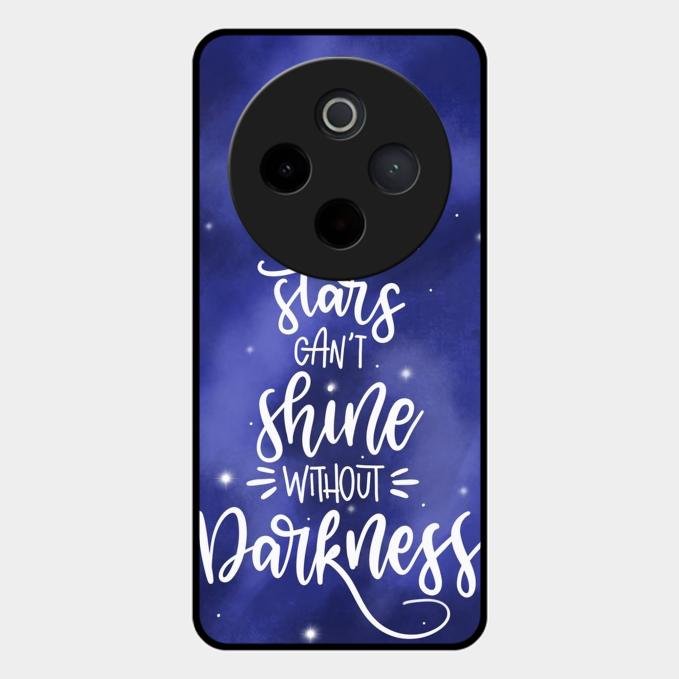 Star Glossy Metal Case Cover For Vivo T4 5G