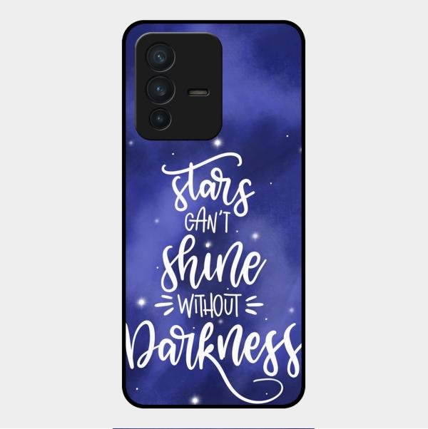 Star Glossy Metal Case Cover For Vivo V23 5G