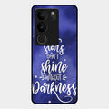 Star Glossy Metal Case Cover For Vivo V29 5G