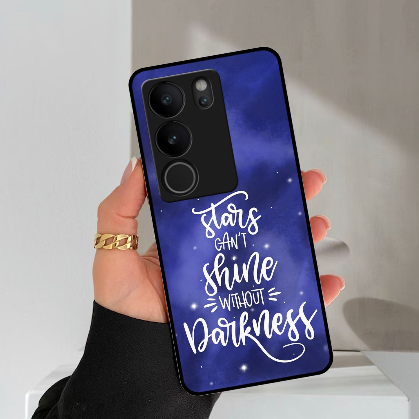 Star Glossy Metal Case Cover For Vivo