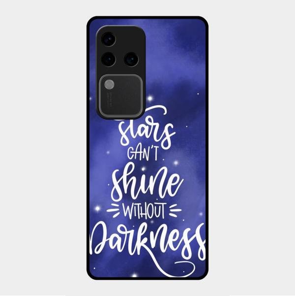 Star Glossy Metal Case Cover For Vivo V30 Pro 5G