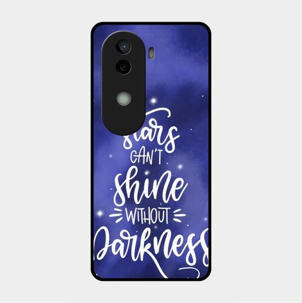 Star Glossy Metal Case Cover For Vivo V40E 5G