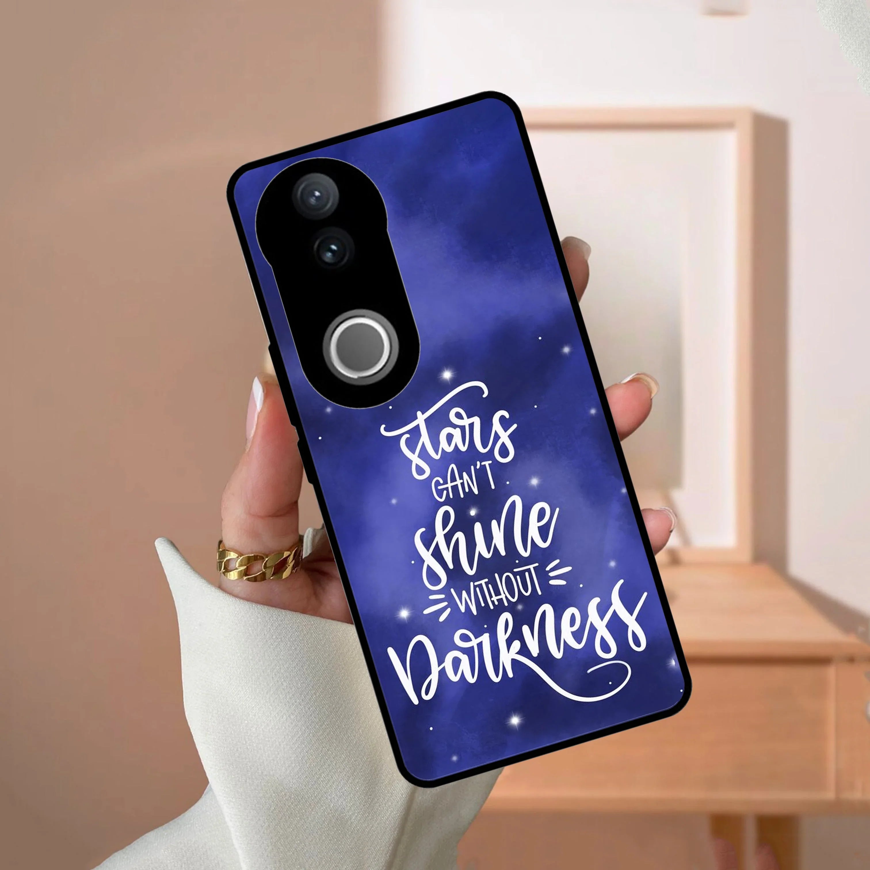 Star Glossy Metal Case Cover For Vivo - ShopOnCliQ