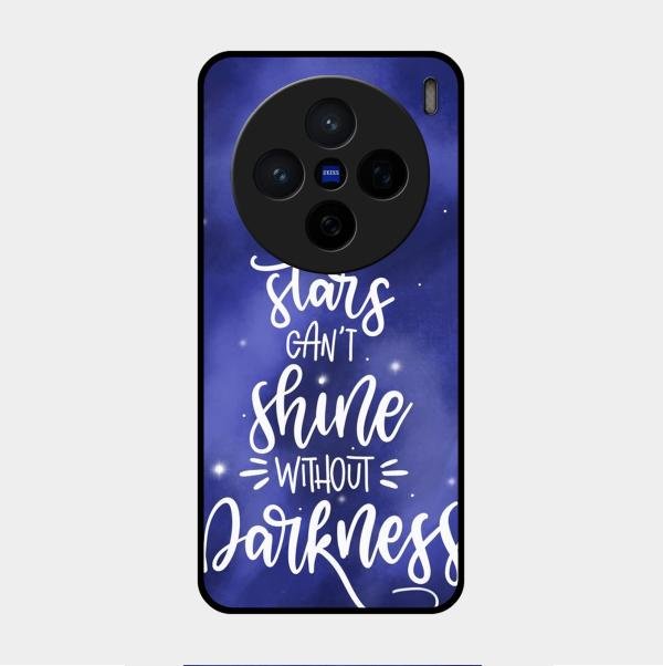 Star Glossy Metal Case Cover For Vivo X200 5G