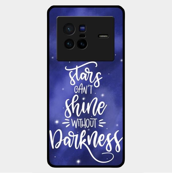 Star Glossy Metal Case Cover For Vivo X80 5G