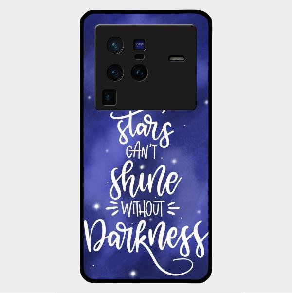Star Glossy Metal Case Cover For Vivo X80 Pro 5G