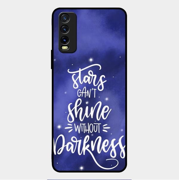 Star Glossy Metal Case Cover For Vivo Y12G
