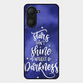Star Glossy Metal Case Cover For Vivo Y18E