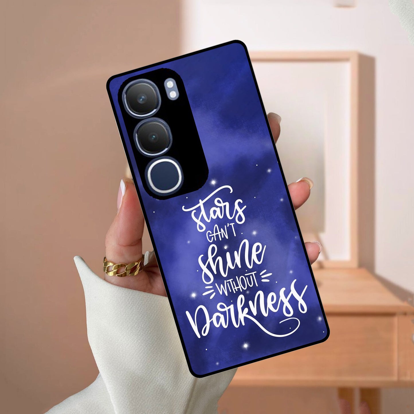 Star Glossy Metal Case Cover For Vivo