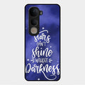 Star Glossy Metal Case Cover For Vivo Y400 5G