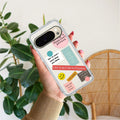 Stickers Happiest Person Transparent Silicon Case Peach For Google Pixel 10 Pro