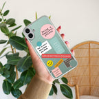 Stickers Happiest Person Anti Yellow Case Peach For CMF Nothing Phone 1 5G